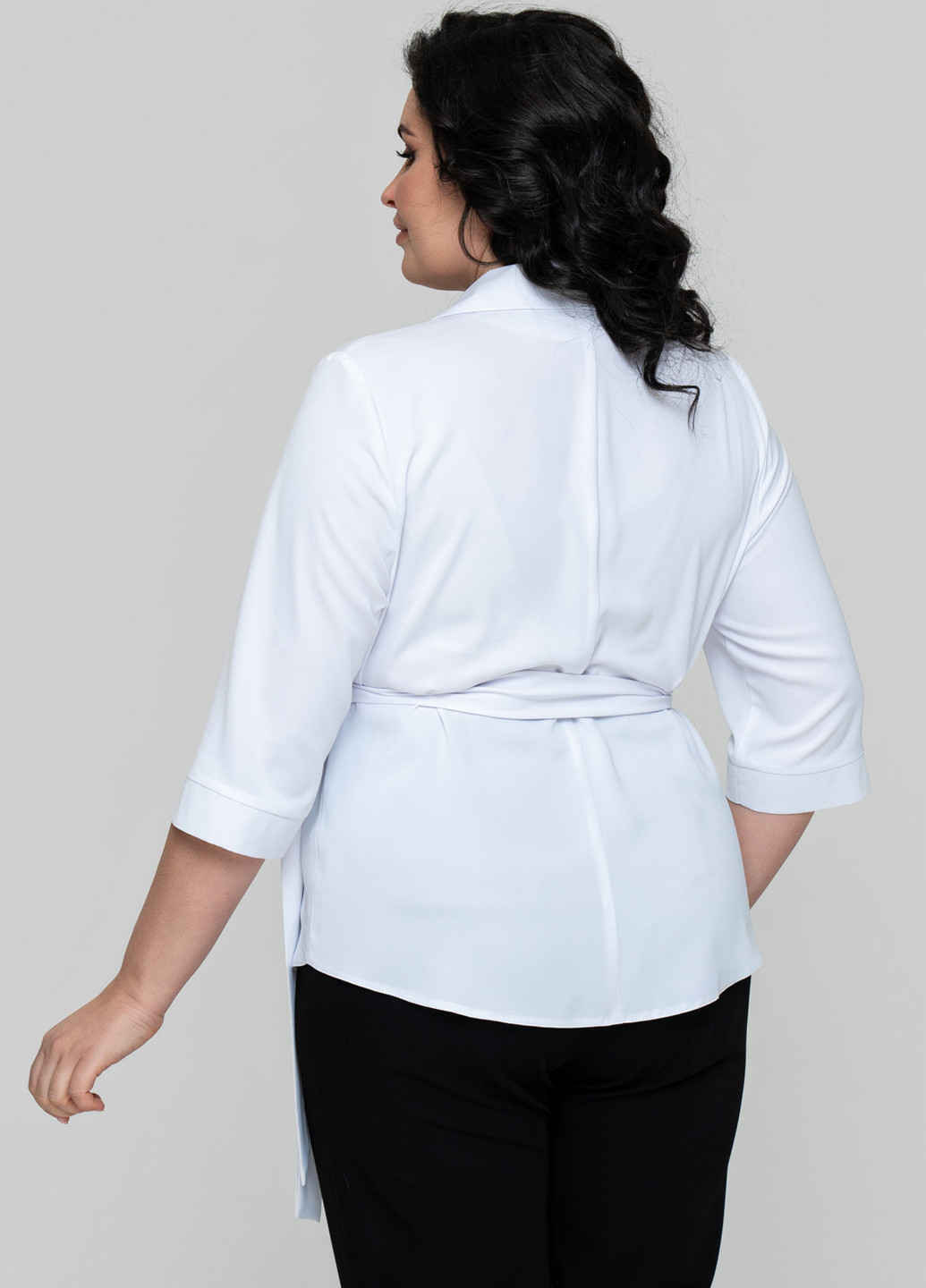 Белая блуза на запах A'll Posa