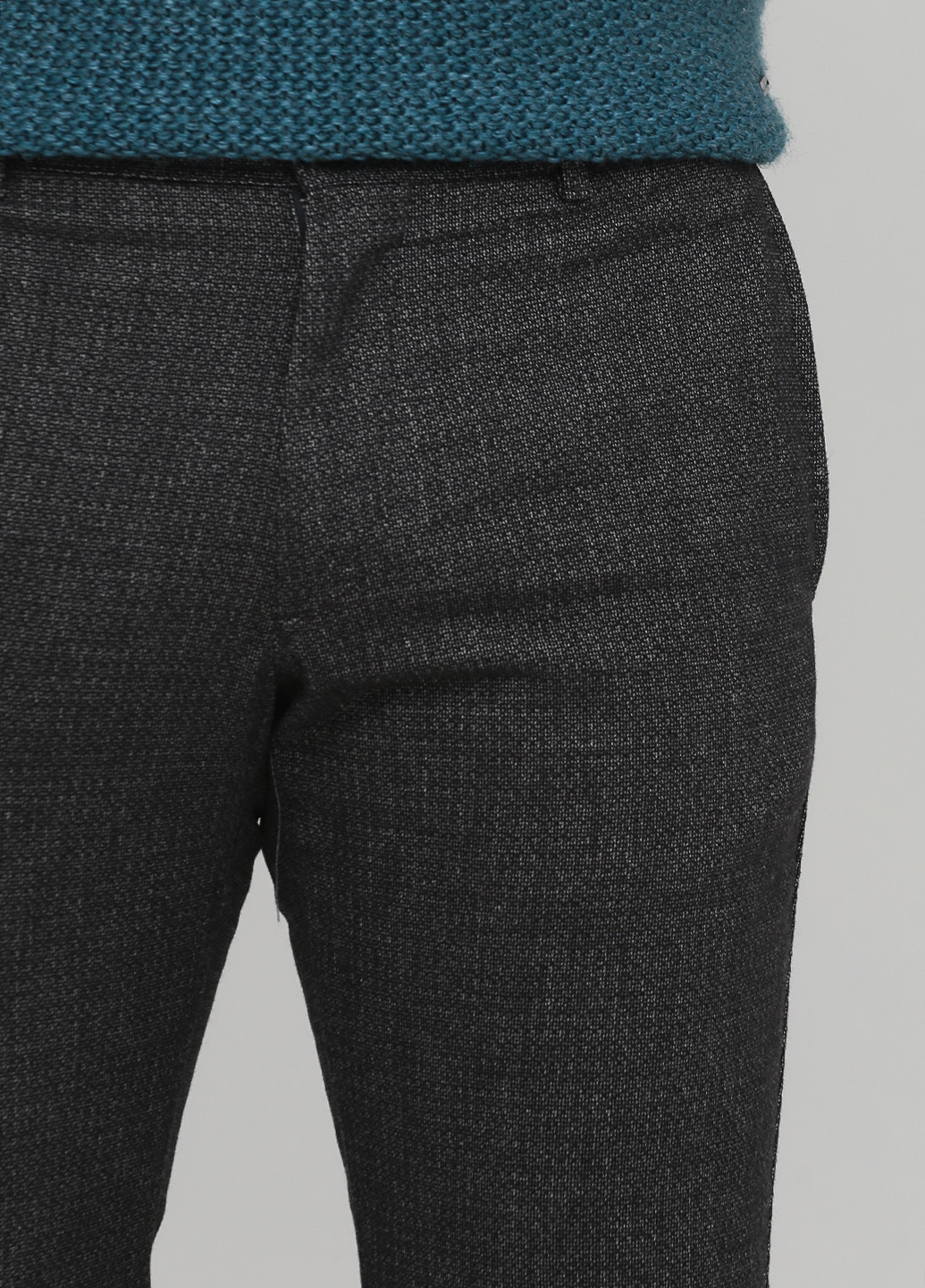 Темно-серые кэжуал демисезонные прямые брюки Strellson