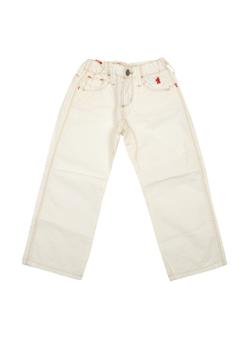 Белые кэжуал демисезонные брюки прямые Jaggy