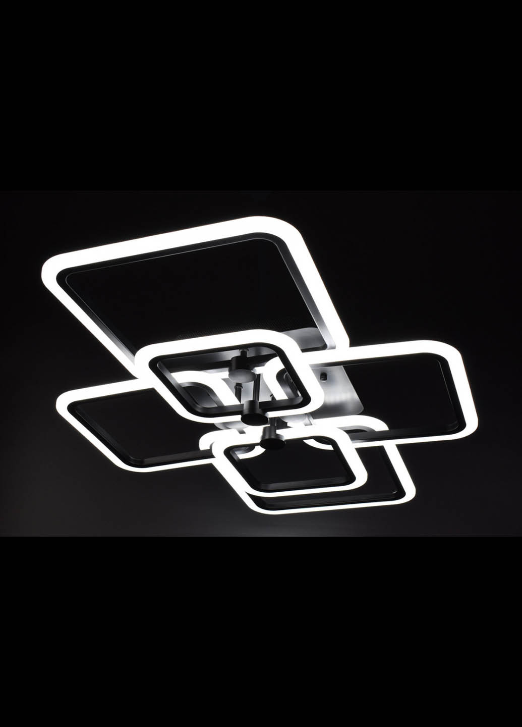 Люстра стельова LED з пультом A2503 / 2 + 2 + 2-bk Чорний 12х59х80 см. Handmade (234540209)