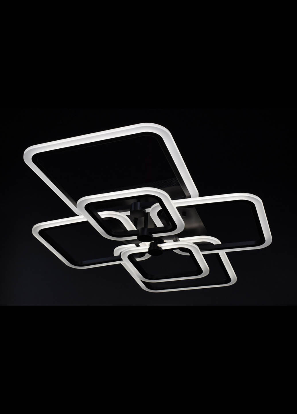 Люстра стельова LED з пультом A2503 / 2 + 2 + 2-bk Чорний 12х59х80 см. Handmade (234540209)