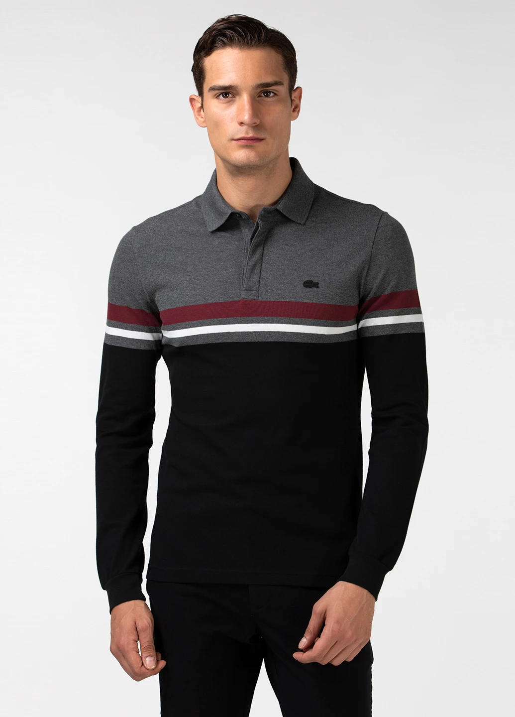 Цветная футболка-поло для мужчин Lacoste с логотипом