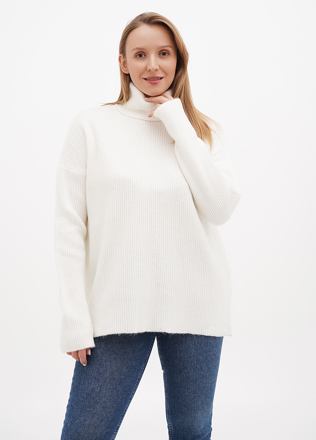 Молочный демисезонный свитер La Pomme