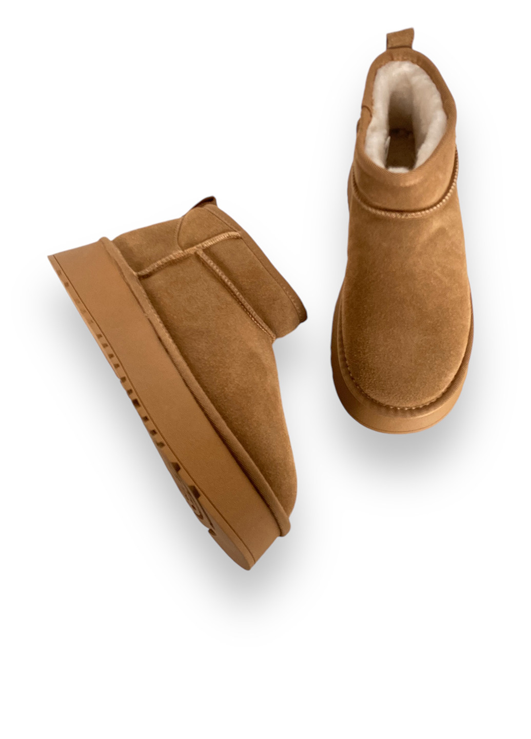 Зимние ботинки ALLSY без декора из натуральной замши