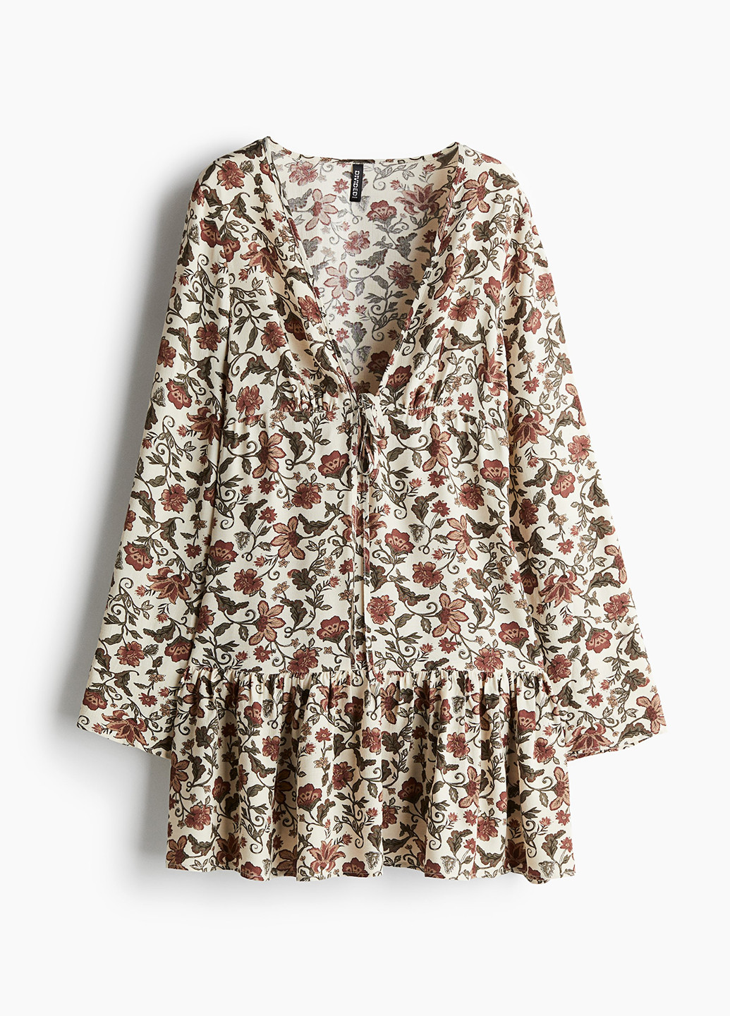 Комбінована кежуал сукня кльош H&M з квітковим принтом