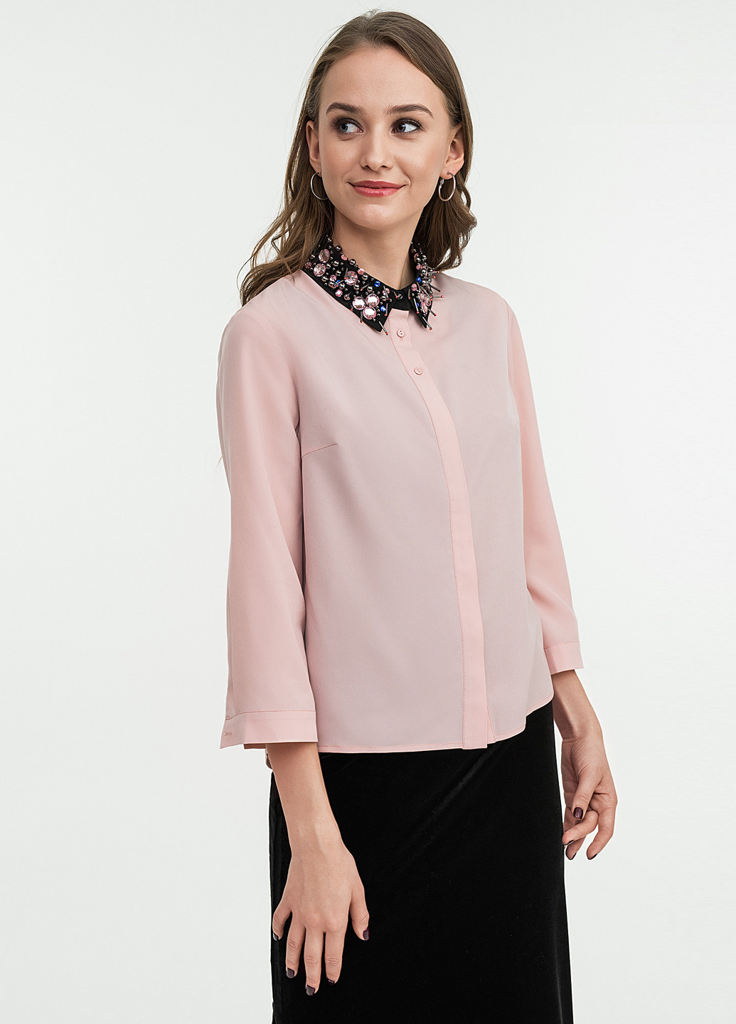 Светло-розовая демисезонная блуза befree