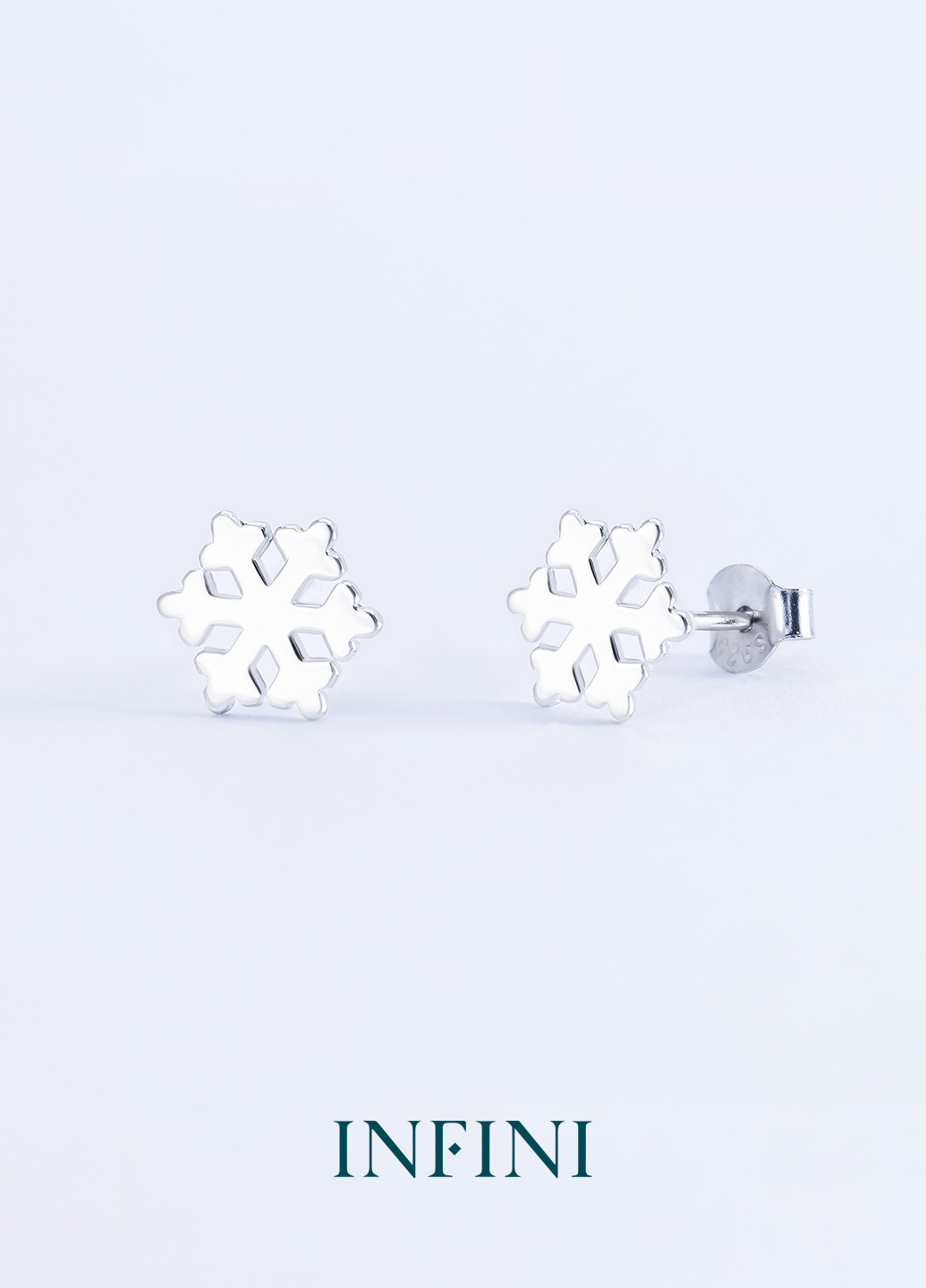 Сережки срібні Infini со снежинками (251126755)