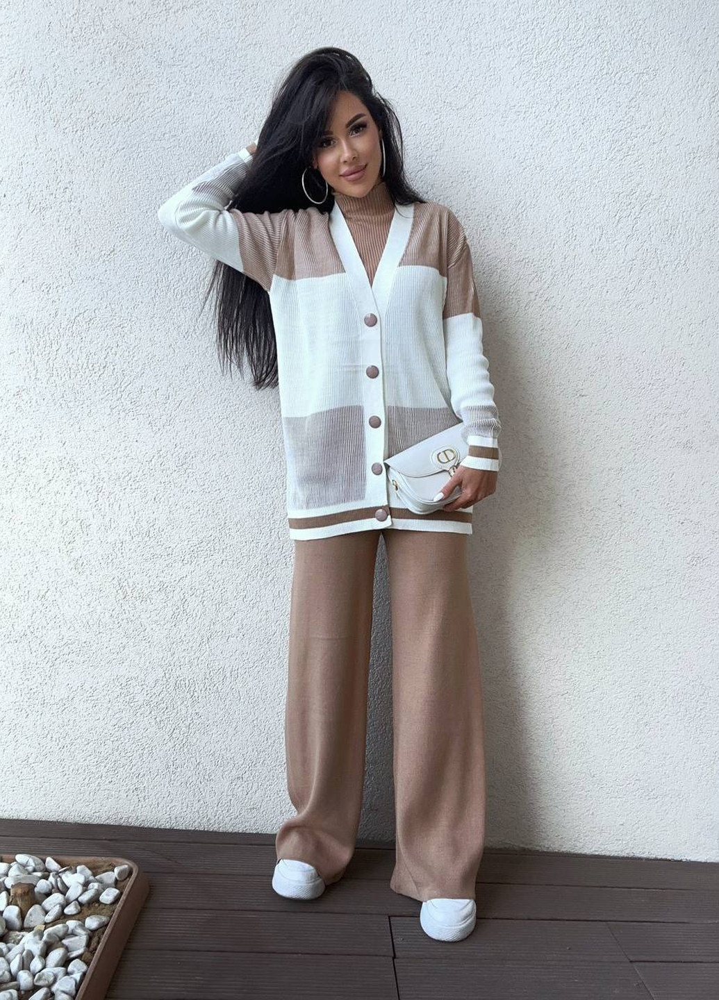 Костюм (кардиган, топ, брюки) No Brand (364666636)