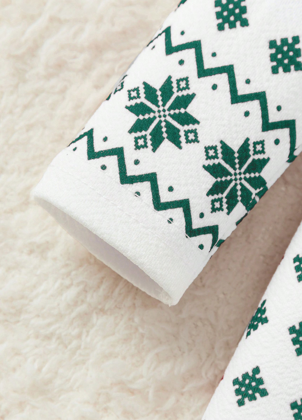 Білий кежуал сукня сукня светр SHEIN з новорічним принтом