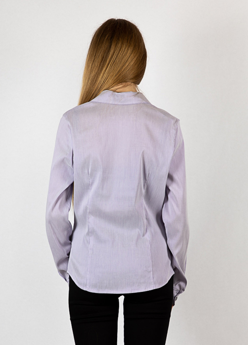 Фиолетовая кэжуал рубашка однотонная Time of Style