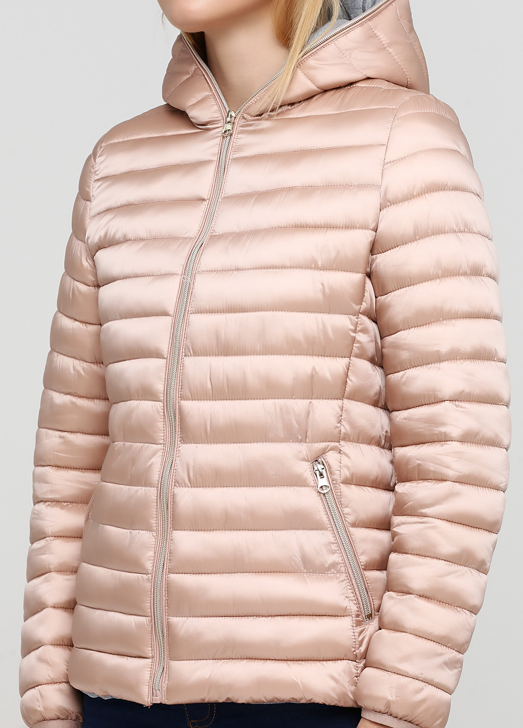 Персиковая демисезонная куртка Fly luxury