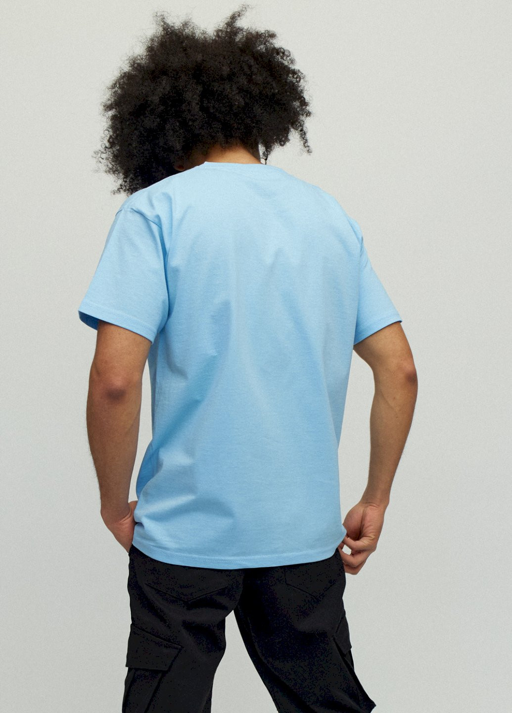 Блакитна футболка чоловіча YAPPI