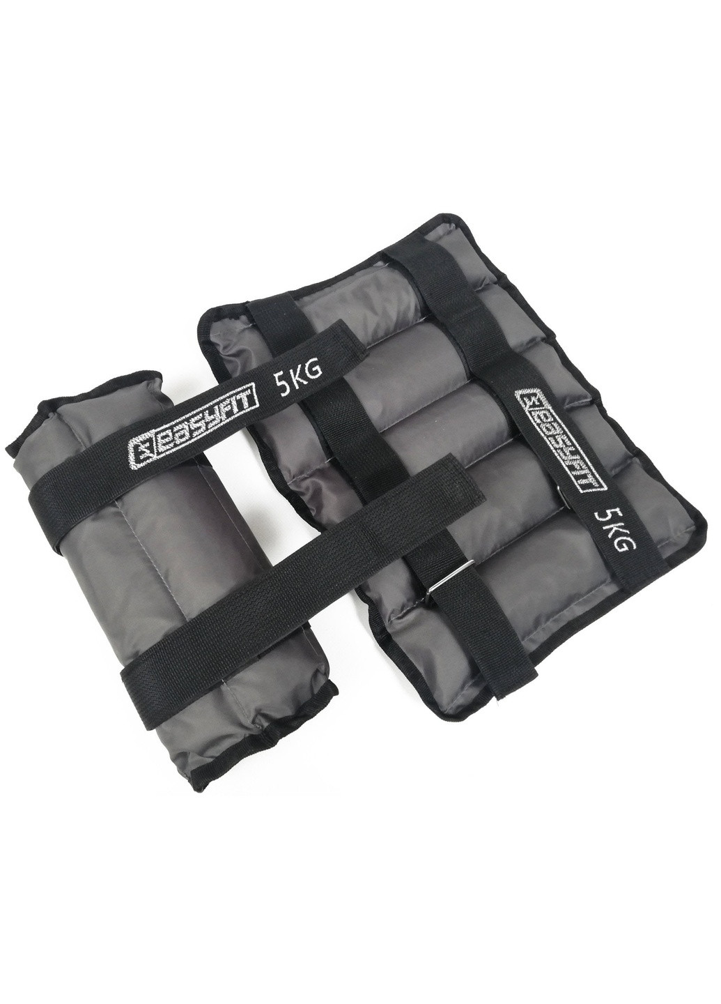 Обтяжувачі Metal 2 шт по 5 кг з фіксованою вагою (манжети для рук і ніг з металевим наповнювачем) EF-WA-5 EasyFit (240690965)