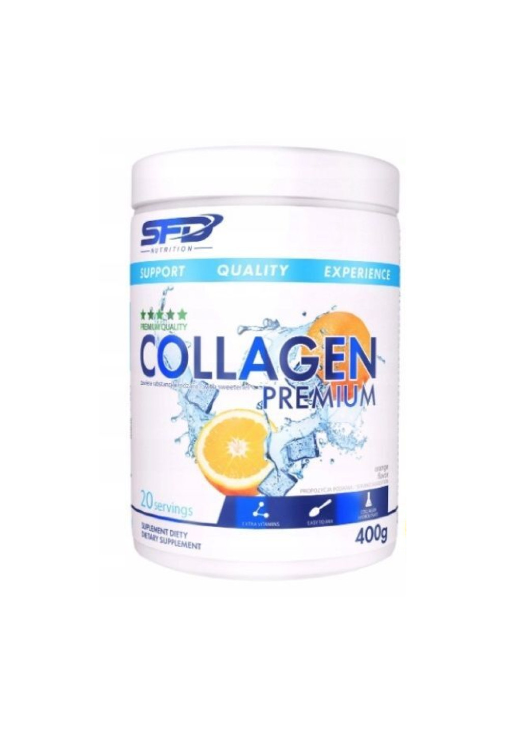 Добавка для суглобів та зв'язок SFD Collagen Premium - 400g Orange SFD Nutrition (253541768)
