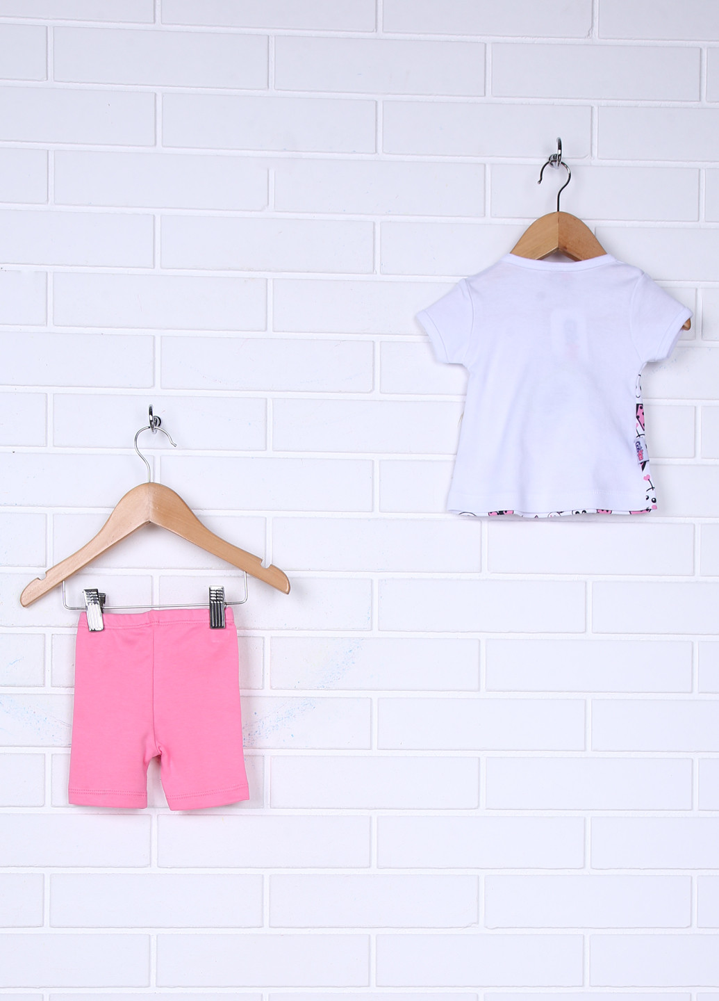 Рожевий літній комплект (футболка, шорти) Gok Nes