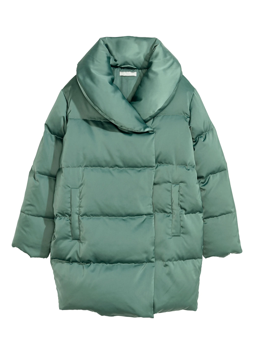 Зеленая зимняя куртка H&M