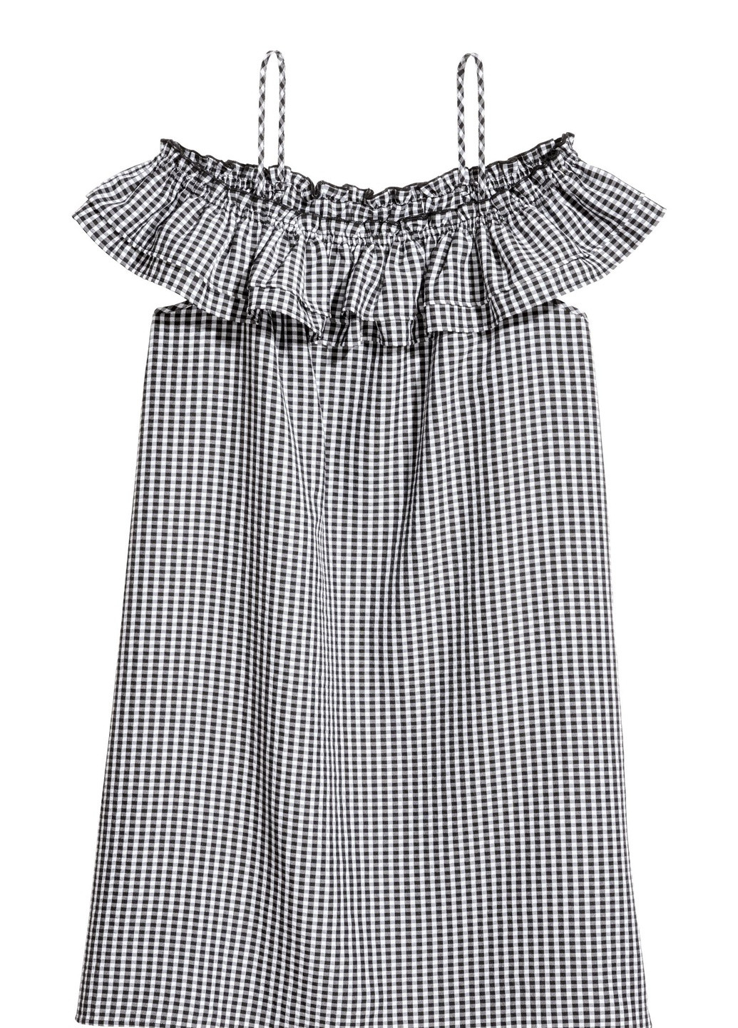Комбинированное кэжуал платье H&M однотонное