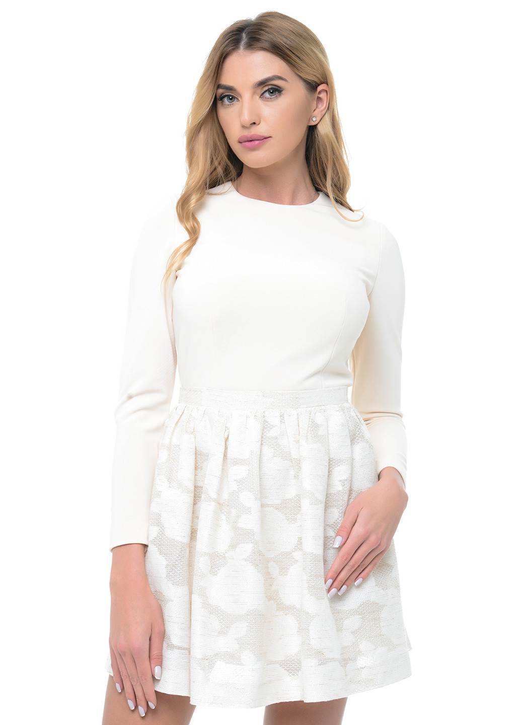 Світло-бежева кежуал сукня GENEVIE однотонна