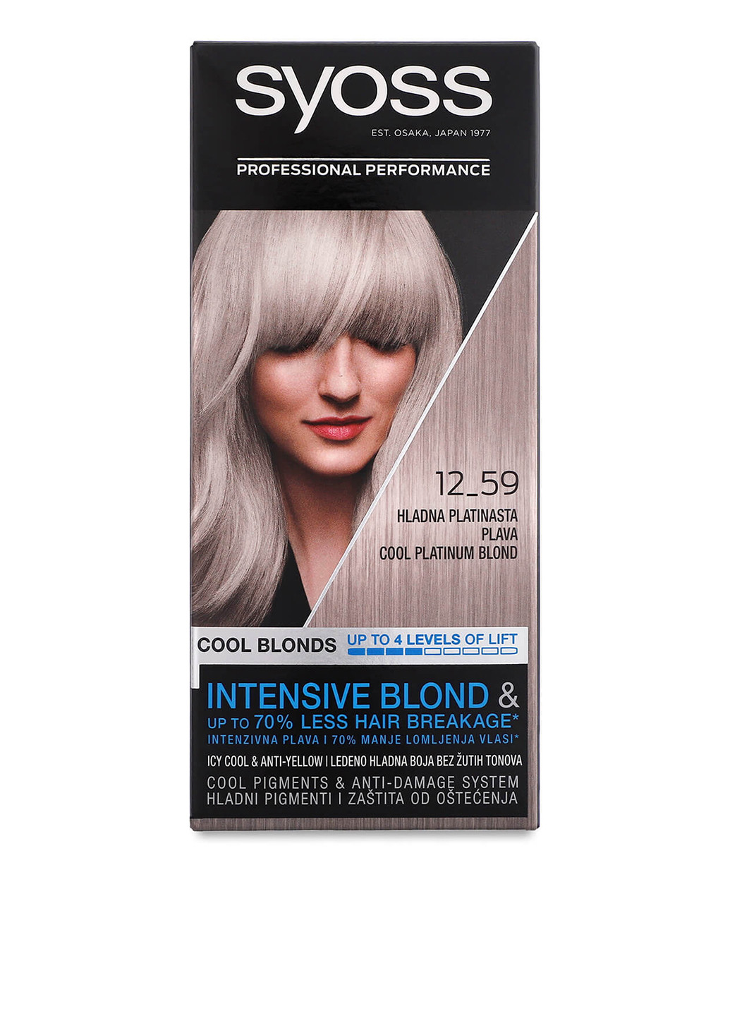 Краска для волос 12-59 Холодный Платиновый блонд, 115 мл Syoss (252264883)