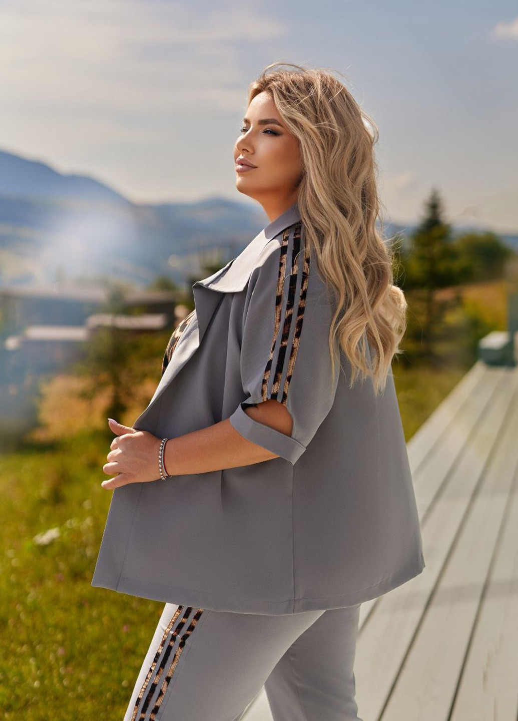 Костюм (жакет, майка, брюки) No Brand (356735038)