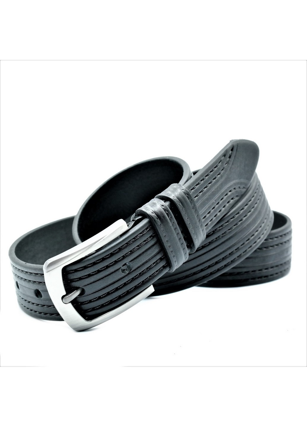 Шкіряний чоловічий ремінь 115-125 см Weatro (211367072)