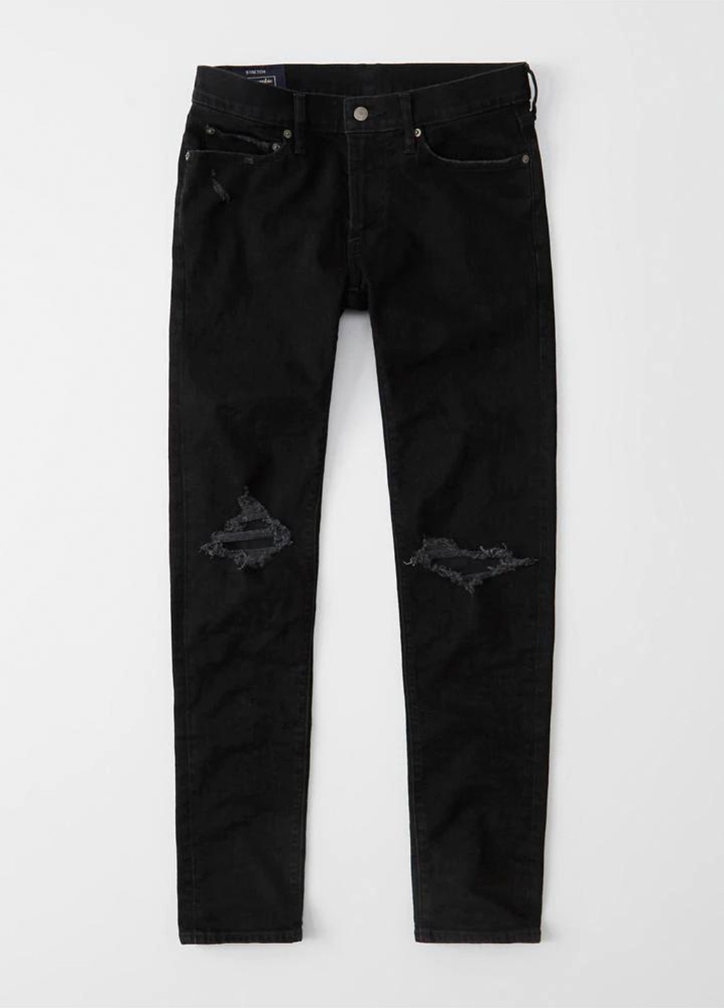 Черные демисезонные скинни джинсы Abercrombie & Fitch