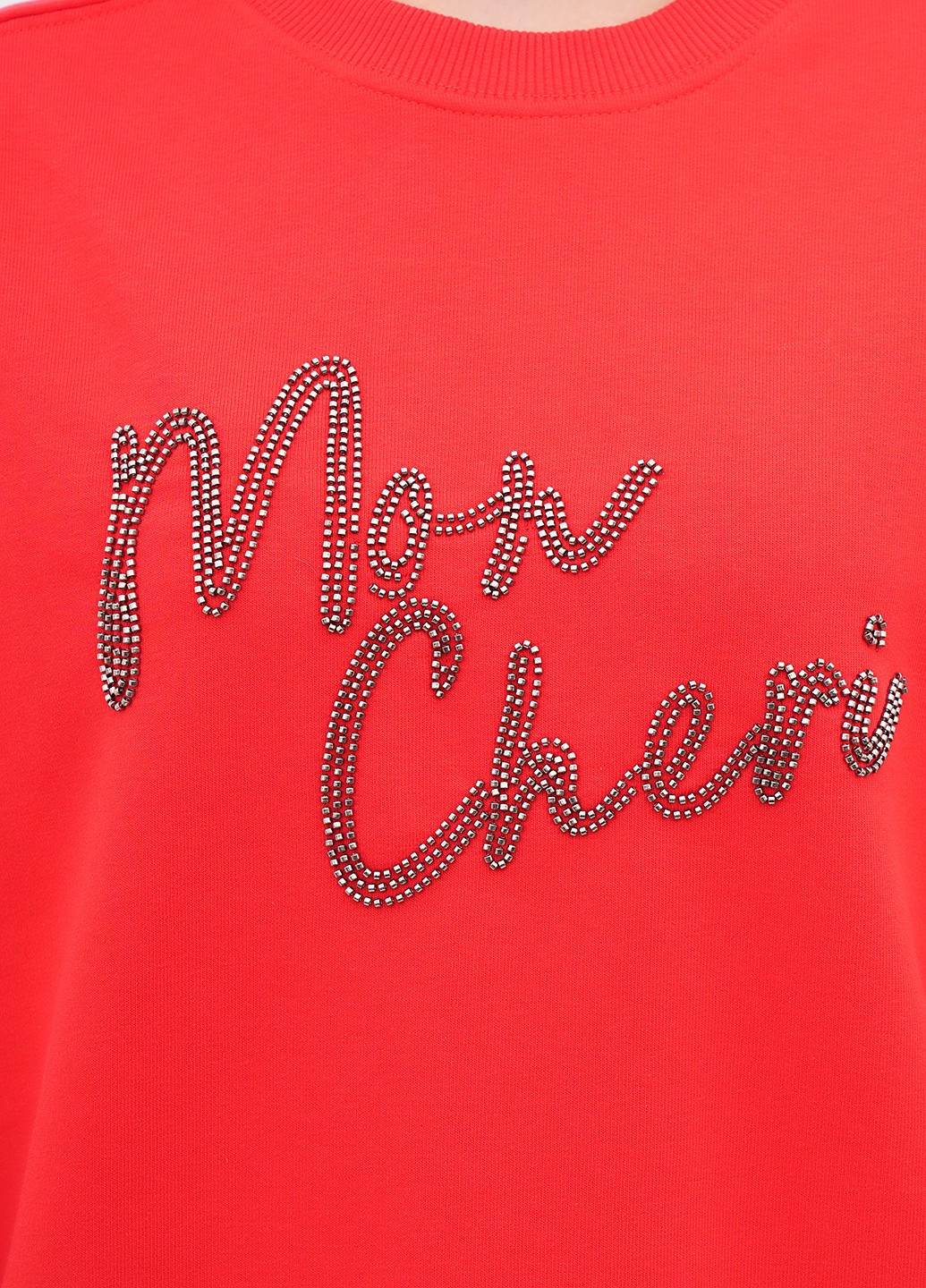 Красный свитшот EQUILIBRI однотонный бисер (355383188)