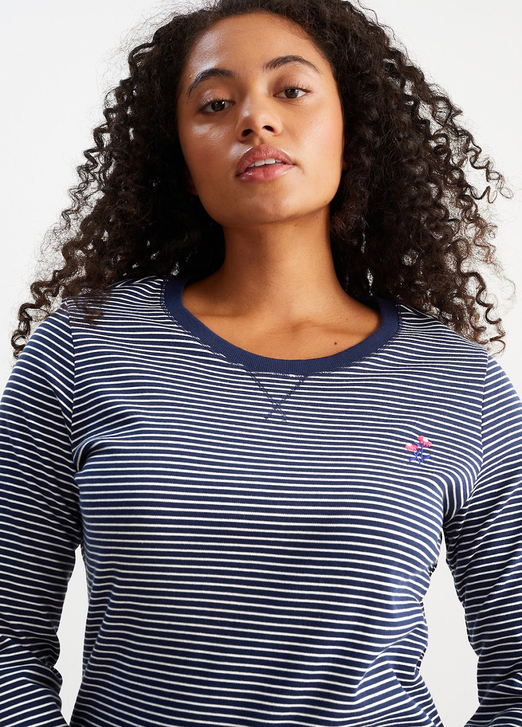 Темно-синя домашній сукня сукня-світшот C&A в смужку