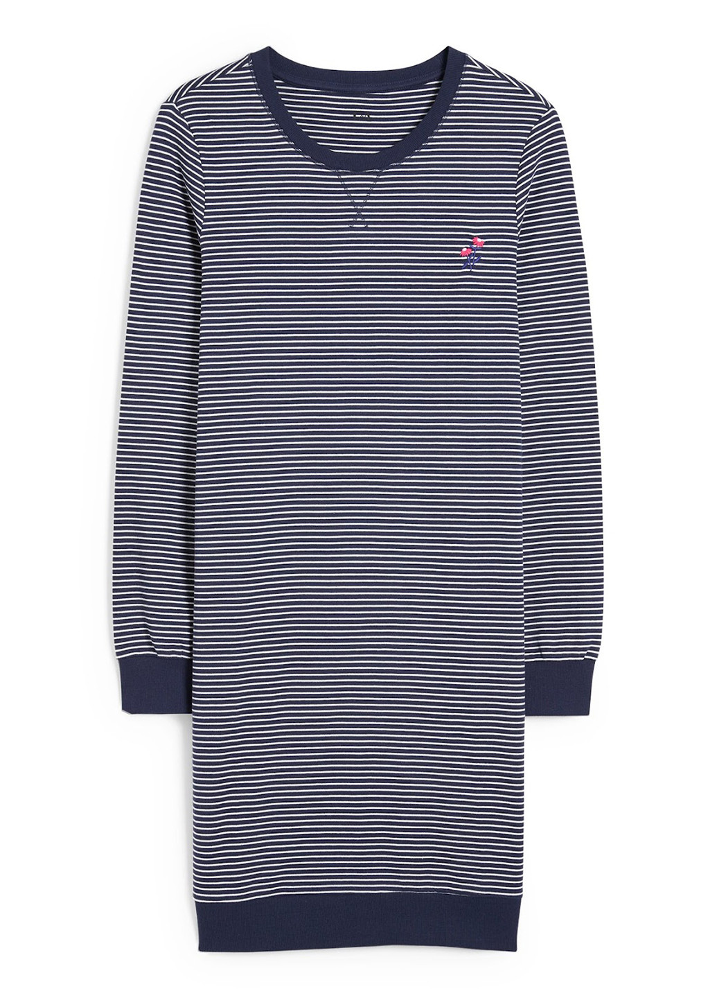 Темно-синя домашній сукня сукня-світшот C&A в смужку