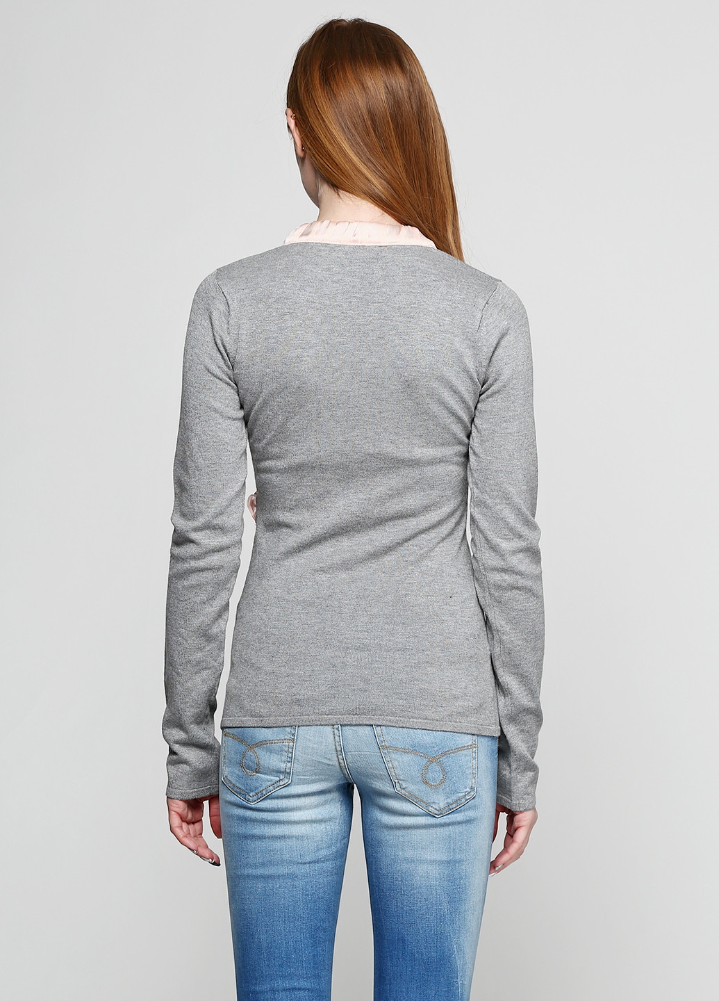 Серый демисезонный пуловер пуловер Victoria Romano