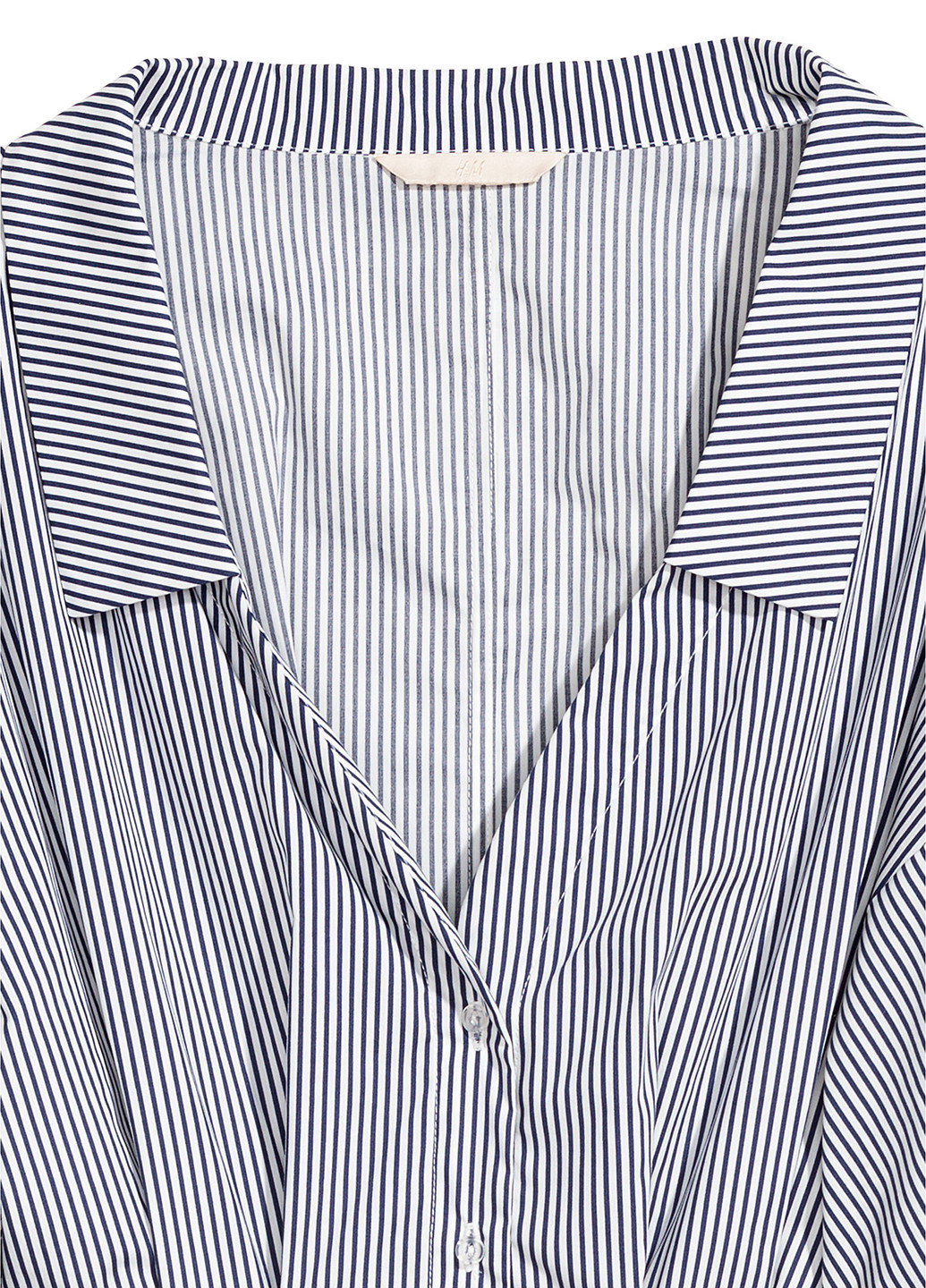 Комбинированная демисезонная блуза с длинным рукавом H&M
