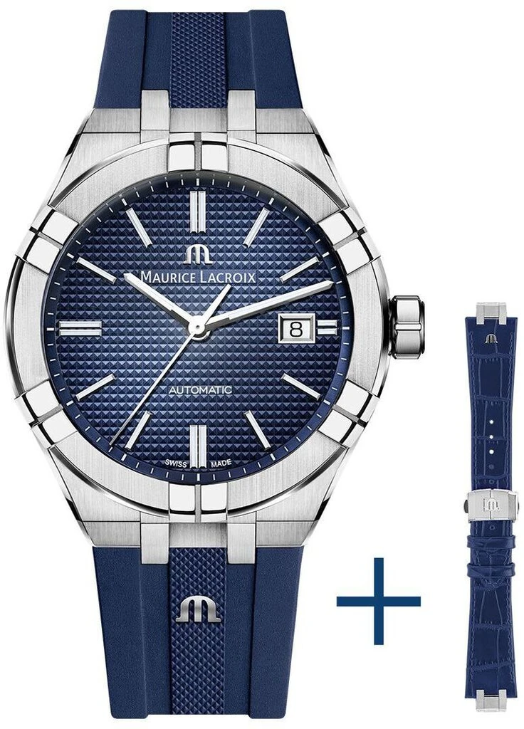 Часы AI6008-SS00B-430-4 + рем кожа механика с автоподзаводом классические Maurice Lacroix (253014390)