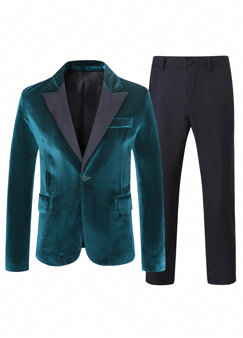 Комбинированный демисезонный костюм (пиджак, брюки) брючный SHEIN