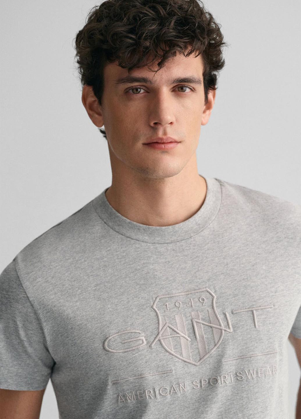 Сіра футболка Gant
