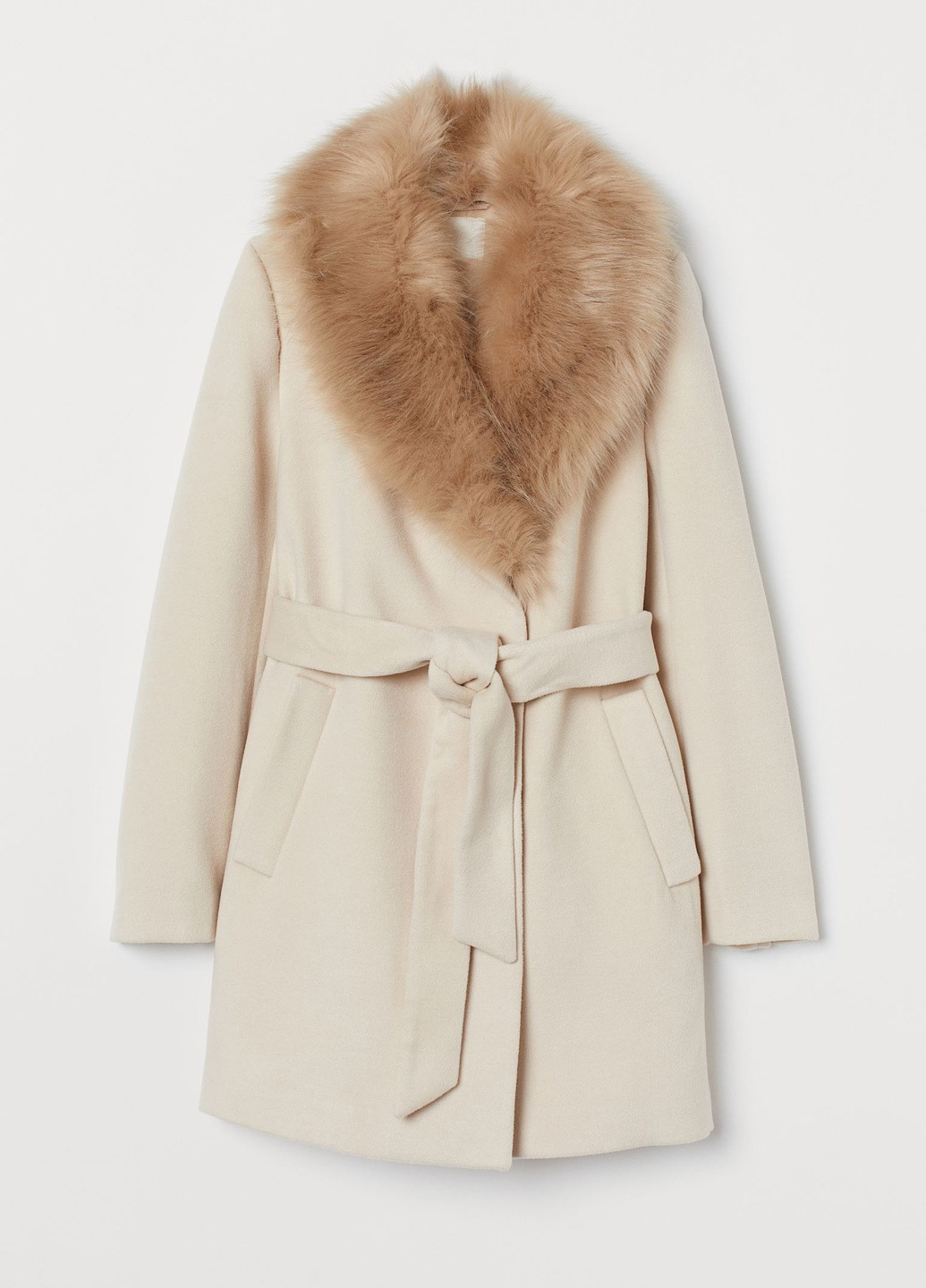 Світло-бежеве демісезонне Пальто H&M