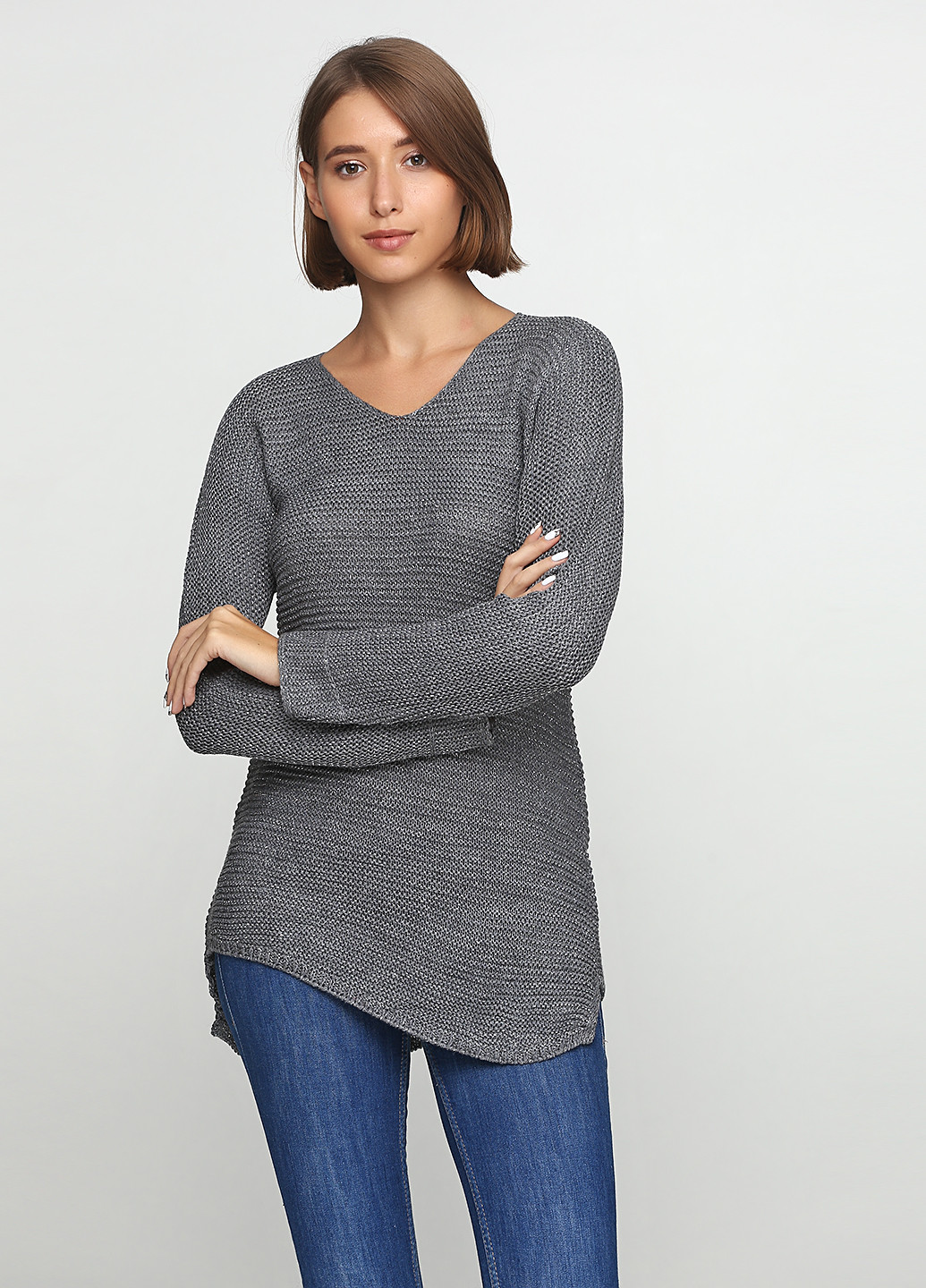 Грифельно-сірий демісезонний пуловер пуловер Eser