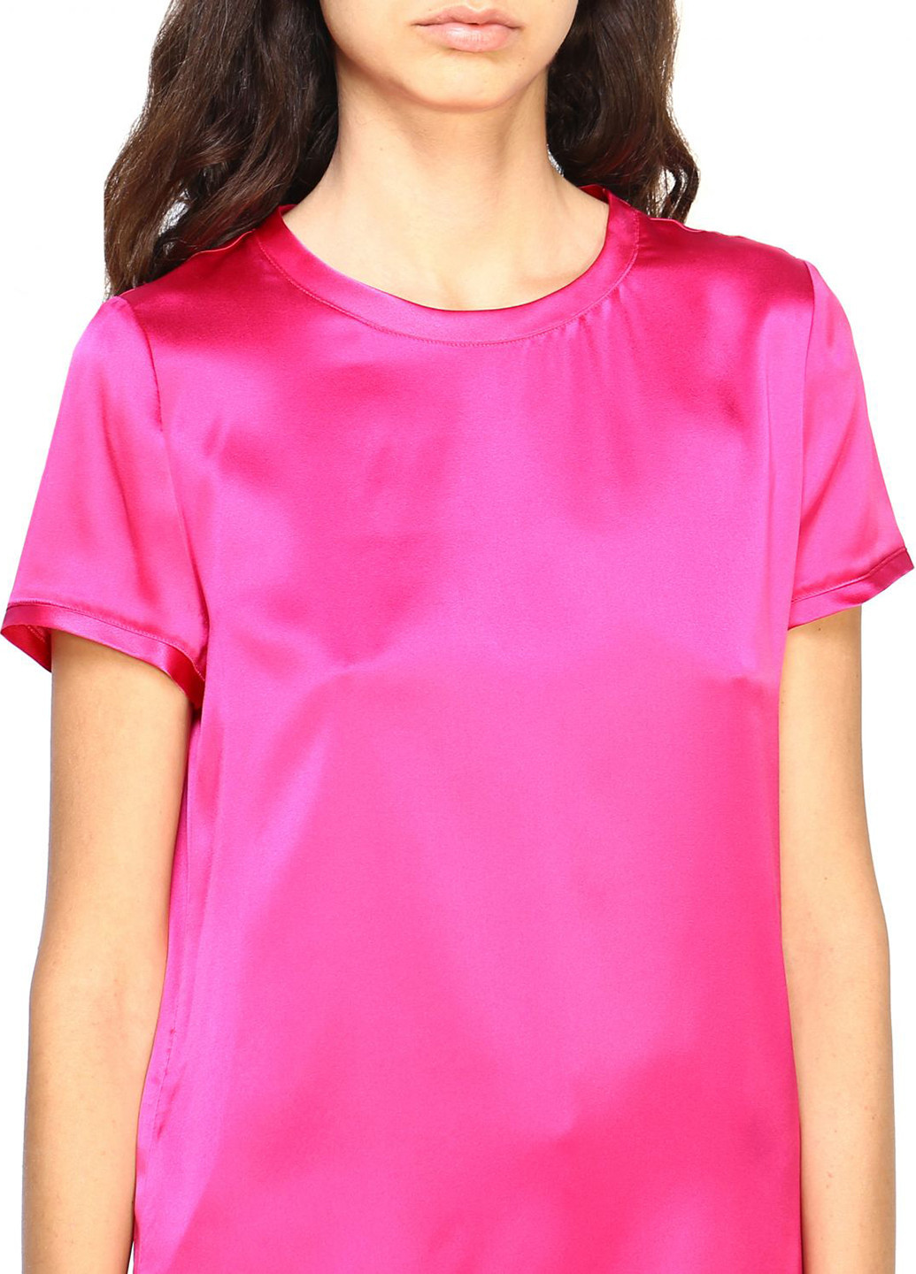Малиновая летняя блуза Pinko