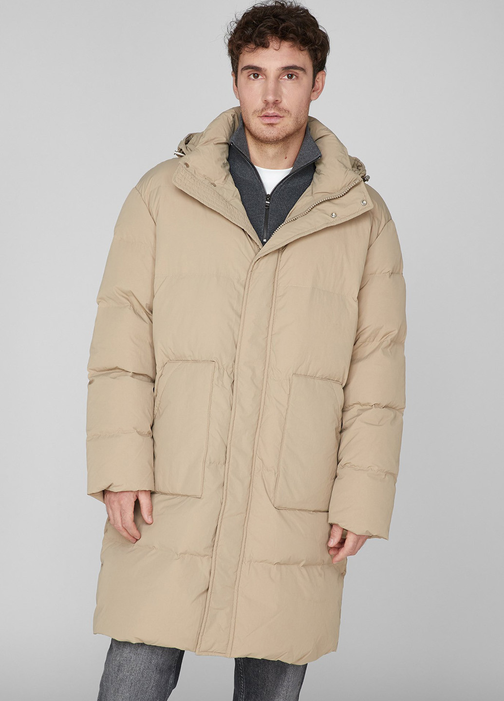 Бежевий зимній Пуховик PRPY