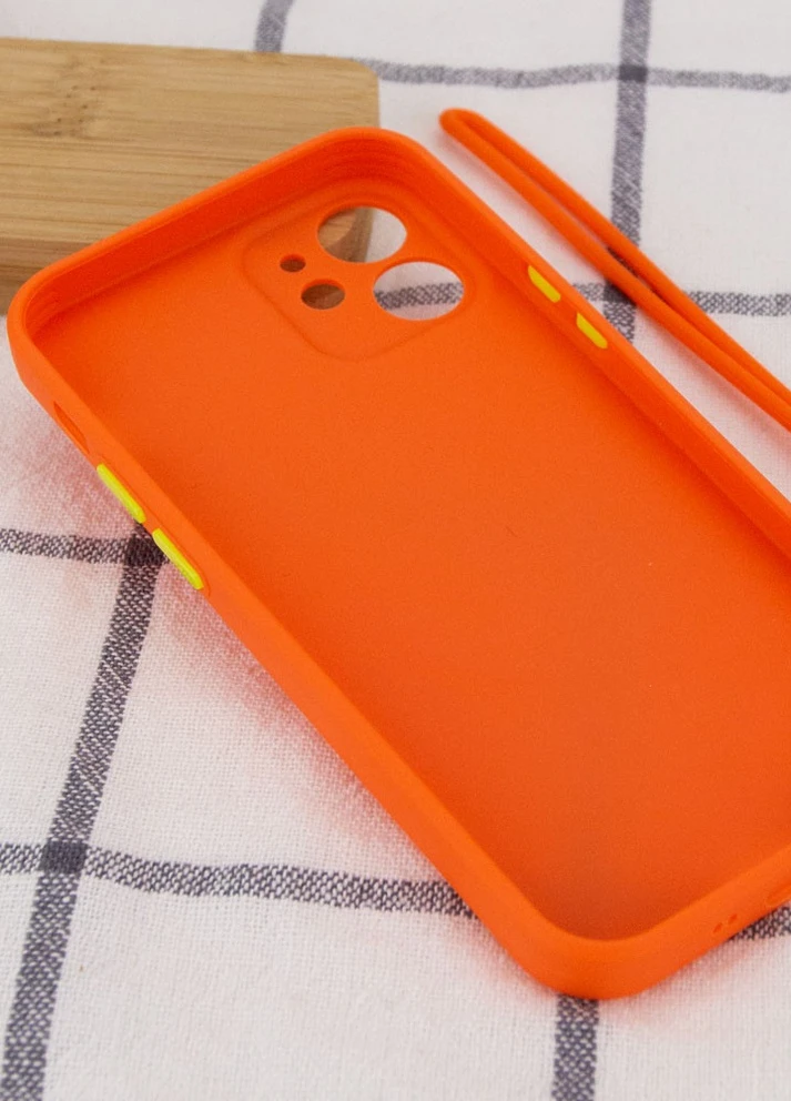 Чохол TPU Square Full Camera для Apple iPhone 12 mini (5.4 ') Помаранчевий (is_00000042148_3) Epik (229724879)