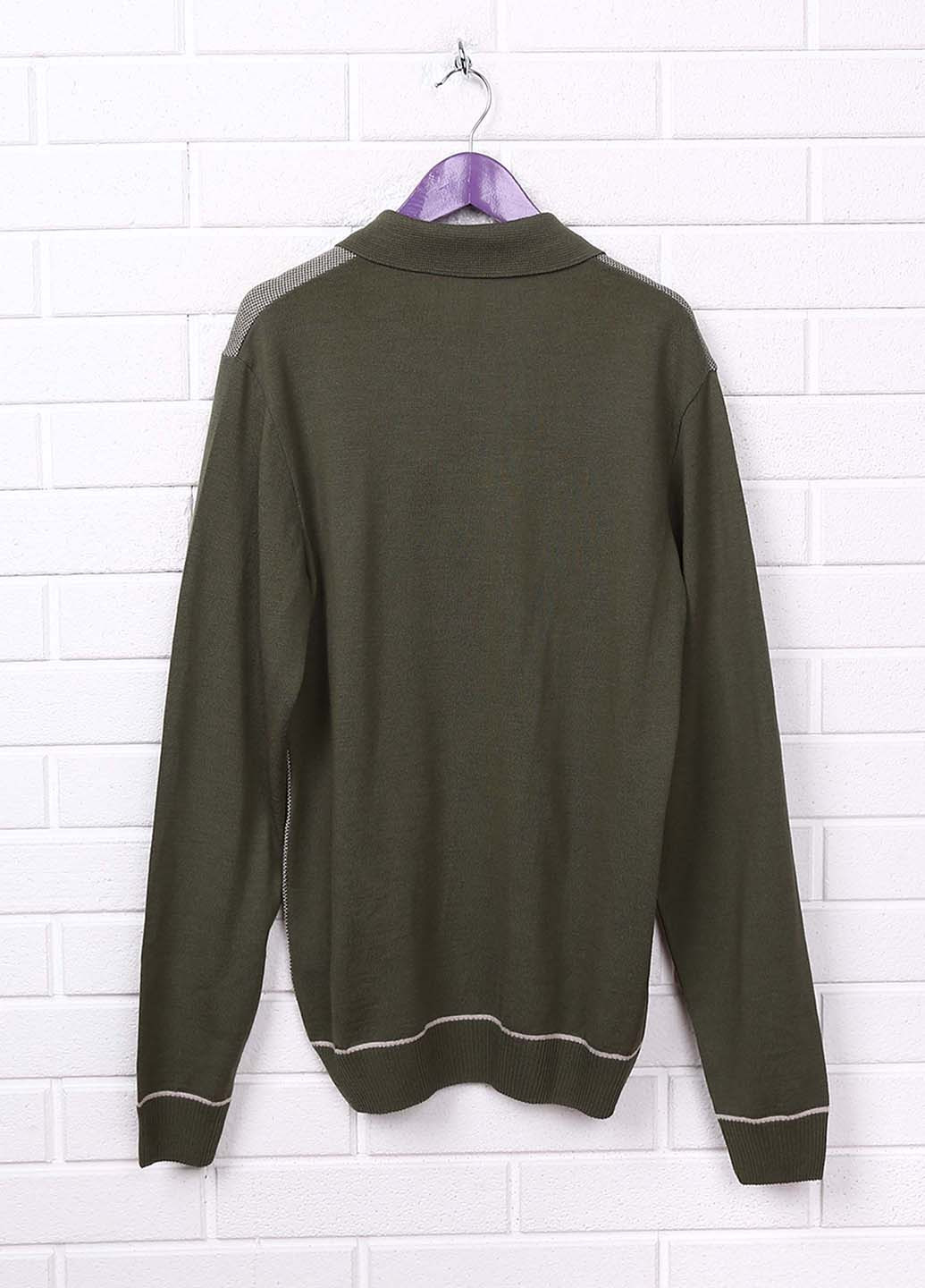 Оливковый демисезонный свитер Flash