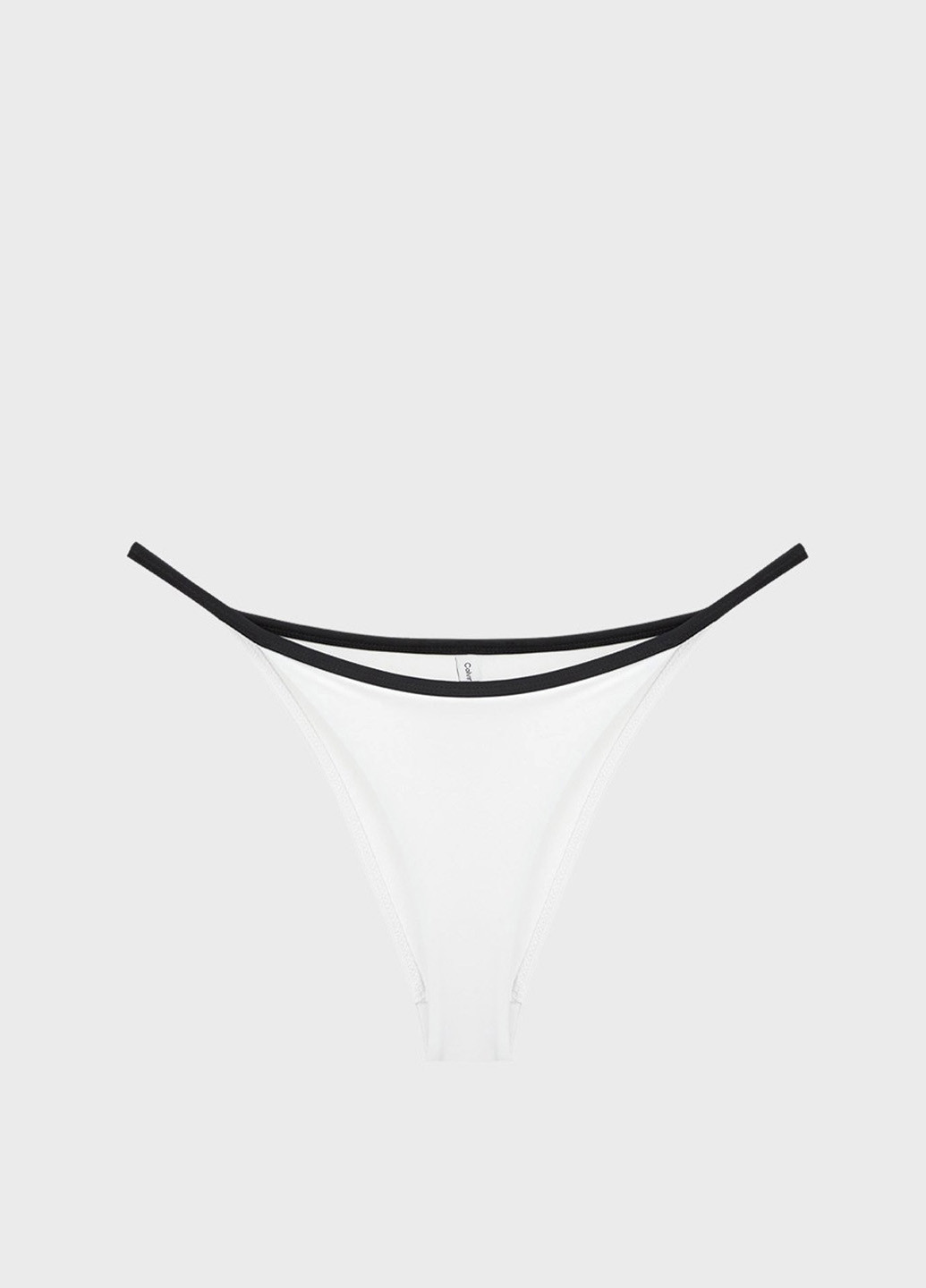 Белые купальные трусики с логотипом Calvin Klein