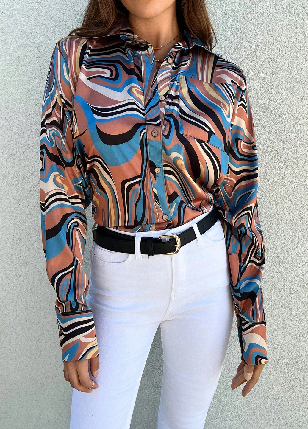 Комбінована блуза SHEIN