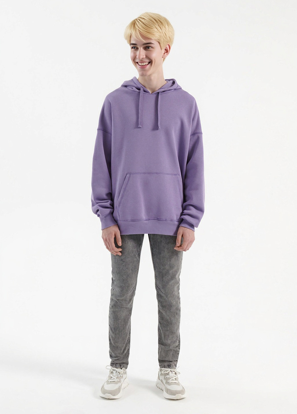 Серые демисезонные скинни джинсы House