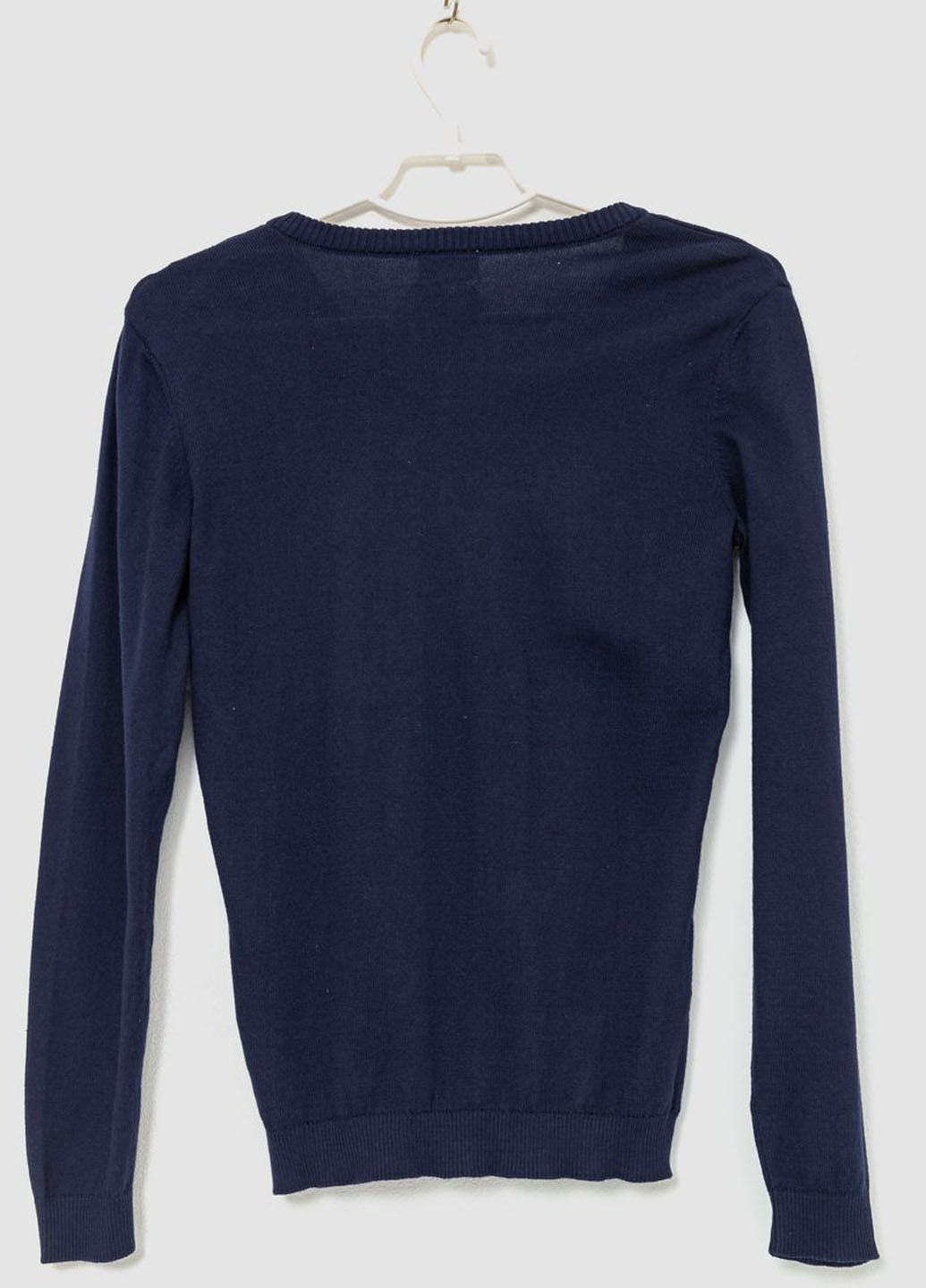 Темно-синий демисезонный свитер пуловер Ager