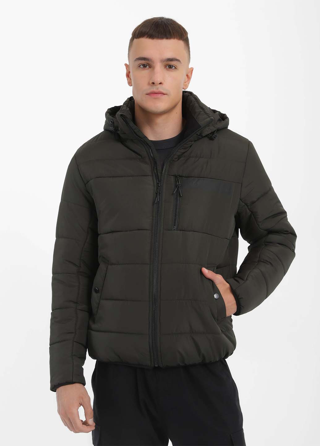 Оливкова (хакі) демісезонна куртка Braska ZK-01/319