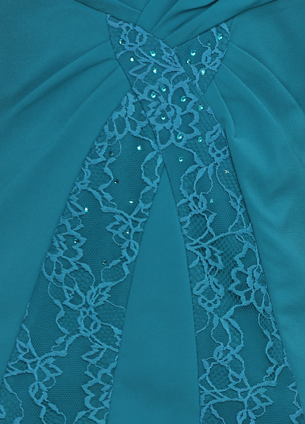 Бирюзовое кэжуал платье футляр Sassofono однотонное