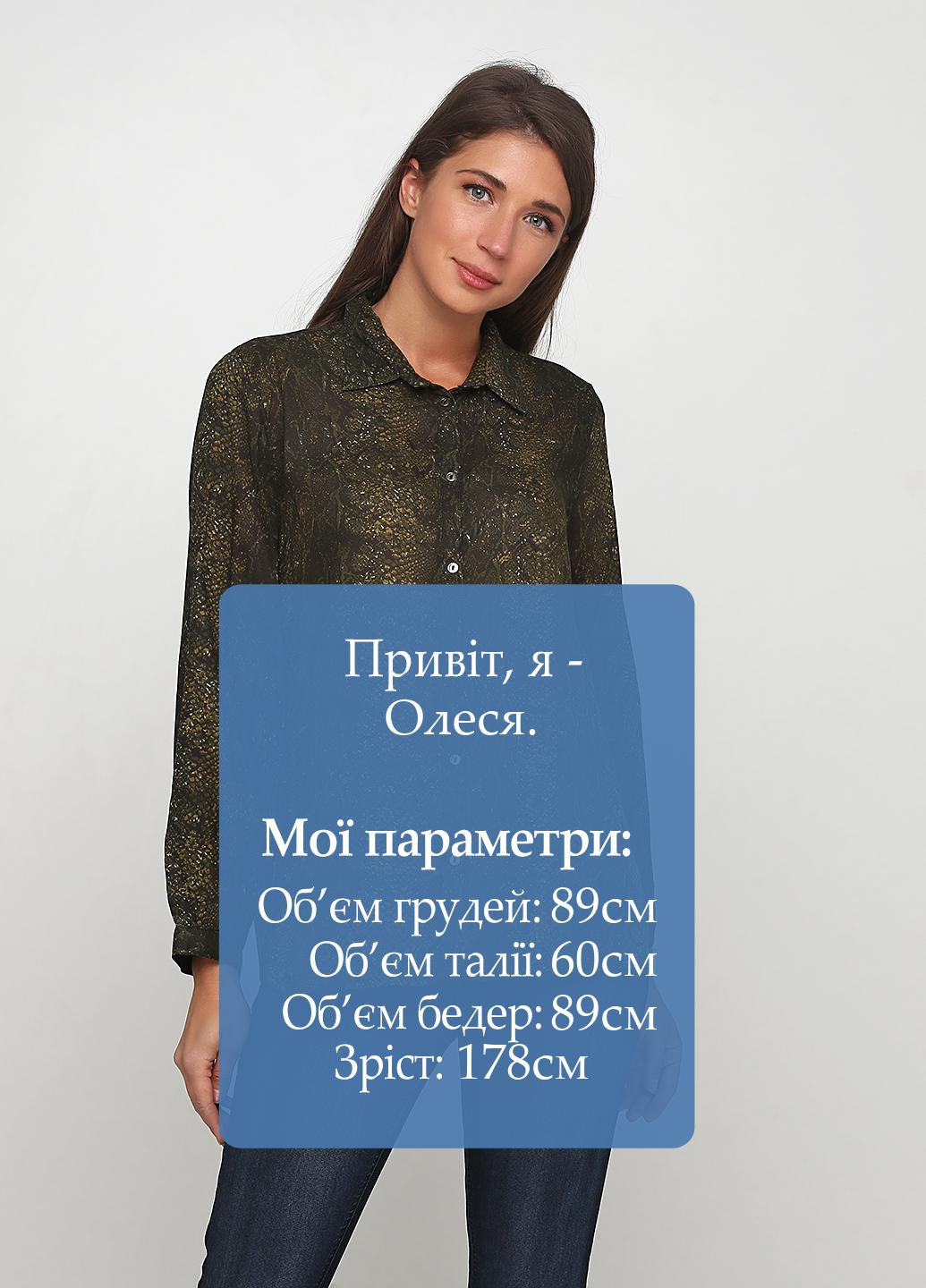 Темно-зелёная блуза Desires