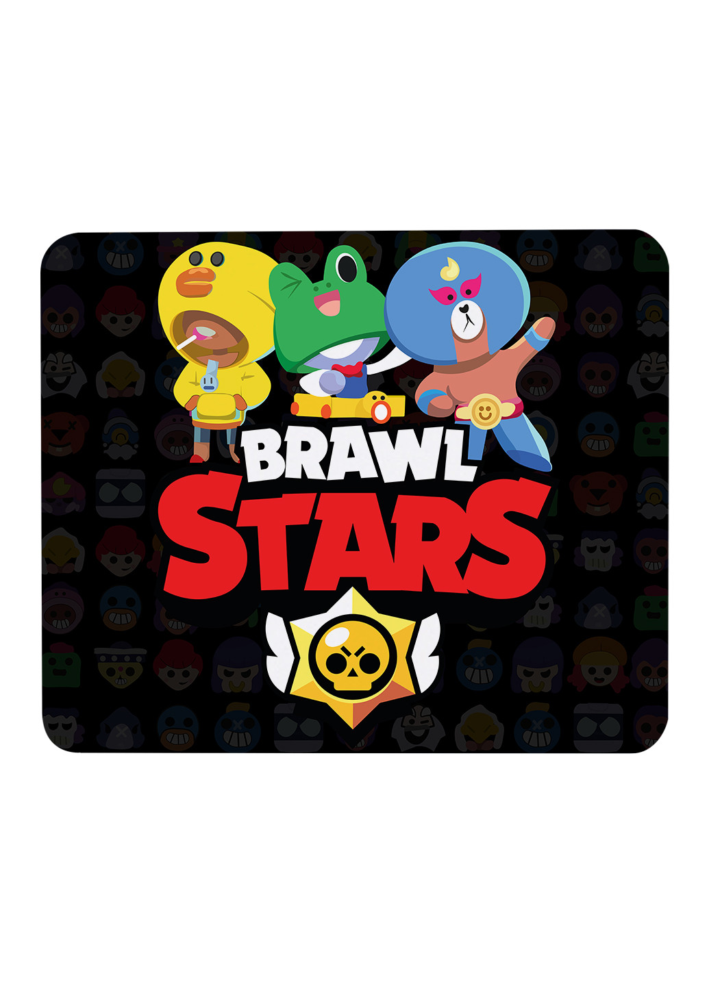 Килимок для мишки Бравл Старс (Brawl Stars) (25108-1027) 22х18 см MobiPrint (222995341)
