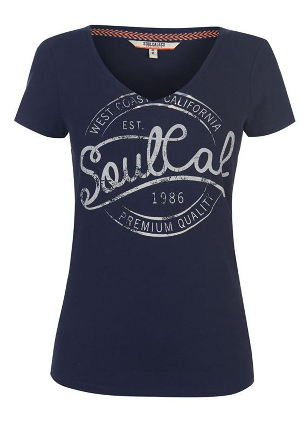 Синяя летняя футболка Soulcal & Co
