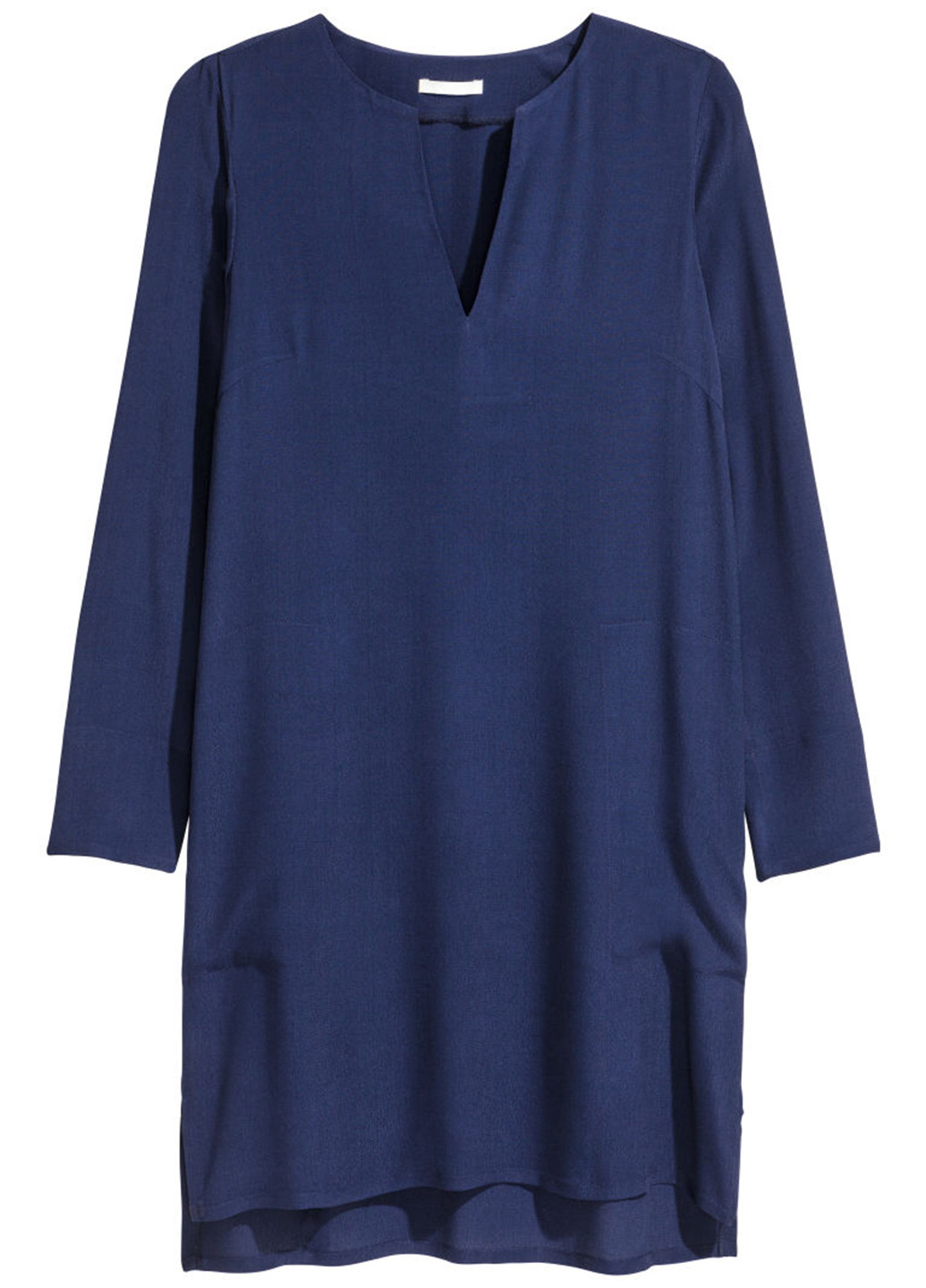 Темно-синя кежуал сукня сукня-футболка H&M однотонна